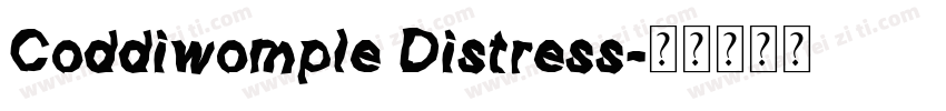Coddiwomple Distress字体转换
